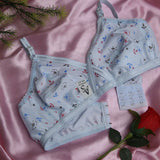 4 Piece summer fabric Printed jersey bra