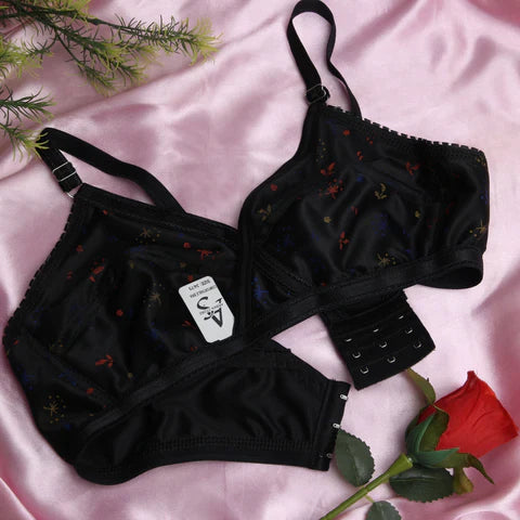 4 Piece summer fabric Printed jersey bra